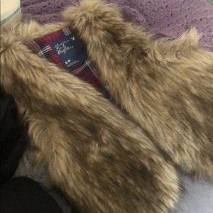 Faux fur vest